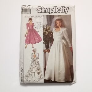 Simplicity Women's White Dress Pattern 9505